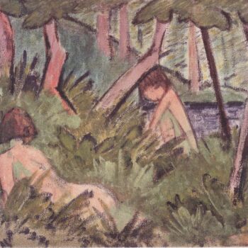 Otto Mueller - Zwei im Wald liegende Akte - ca1920