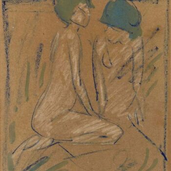 Otto Mueller - Zwei weibliche hockende Akte - ca1923