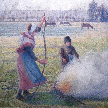 Peasant Girl Lighting a Fire, 1888