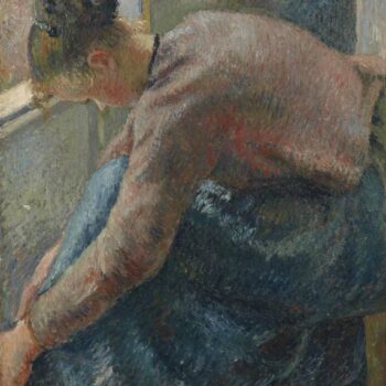 Peasant Woman Put on the Boots, 1885