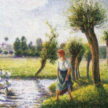 Peasant Woman Watching the Geese, 1890
