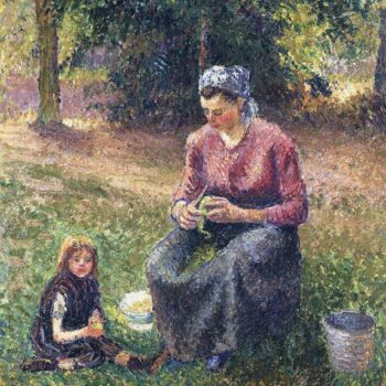 Peasant Woman and Child, Eragny, 1893