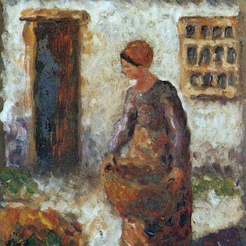 Peasant Woman with Basket