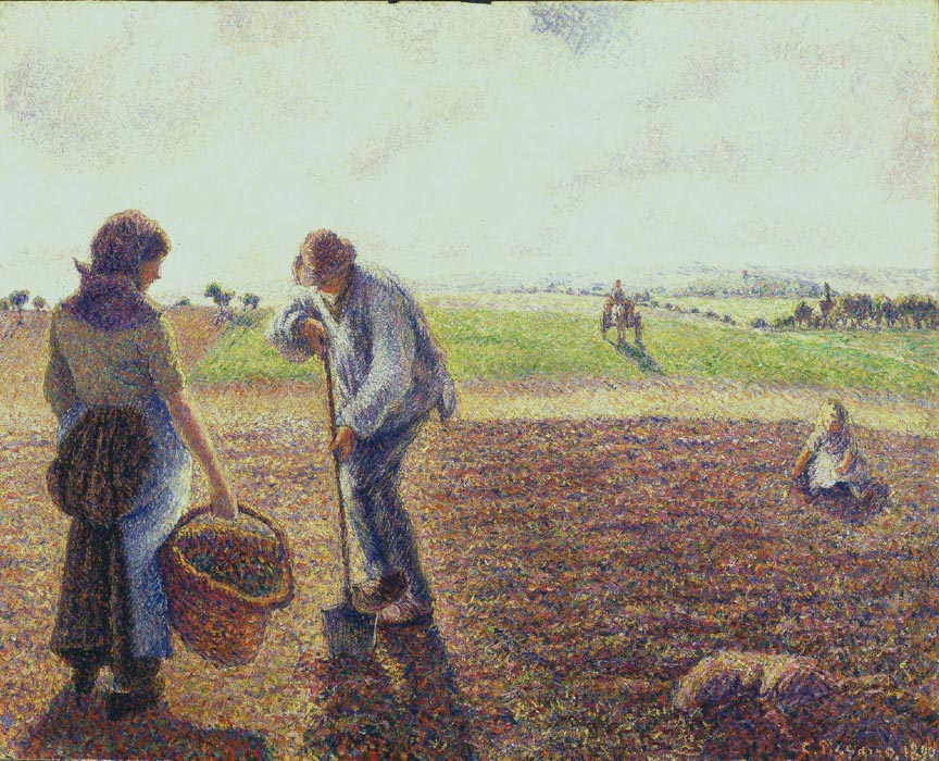Peasants in the Fields, Eragny, 1890