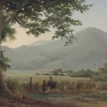 Persons Talking at the Side of the Road, 1856