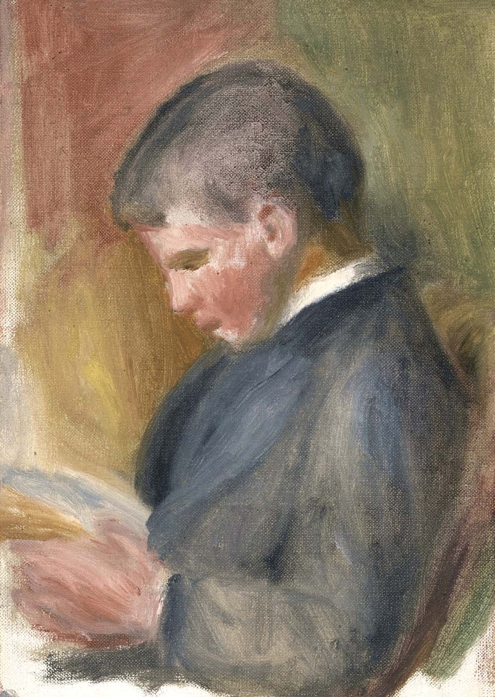Pierre Renoir Reading, 1908
