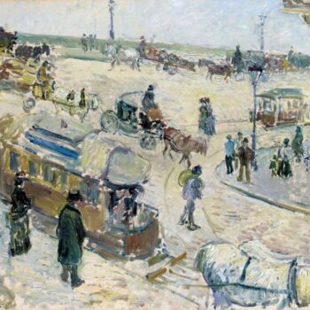 Place de la Republique, Rouen (with Tramway), 1883