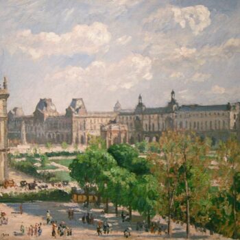 Place du Carrousel, the Tuileries Gardens, 1900