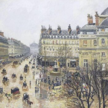 Place du Theatre Francais, Rain, 1898