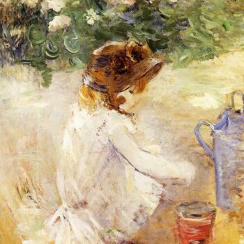 Playing in the Sand - 1882