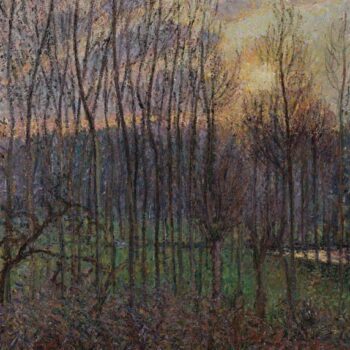 Poplars, Sunset at Eragny, 1894