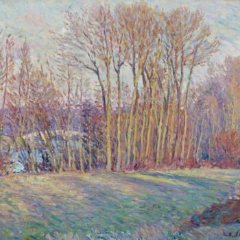Poplars in Autumn near Chalifert, 1900
