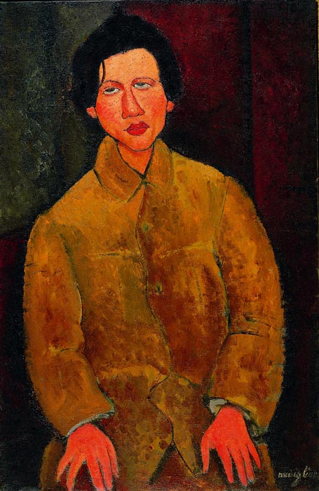 Portrait de ChaĚřm Soutine - 1916
