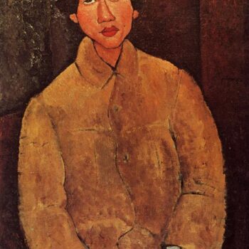 Portrait de ChaĚřm Soutine - 1916