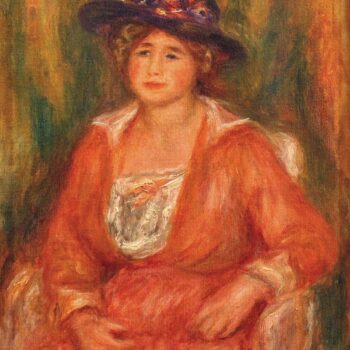 Portrait de femme assise