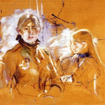 Portrait of Berthe Morisot and Her Daughter - 1885