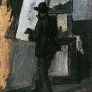 Portrait of Pissarro Painting, 1868