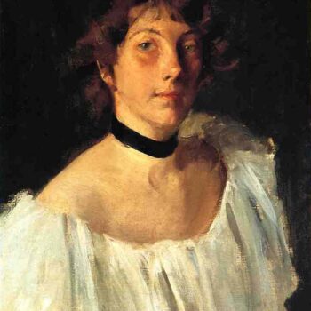 Portrait of a Lady in a White Dress (aka Miss Edith Newbold), 1892