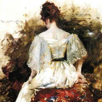 Portrait of a Woman - The White Dress, 1888-90