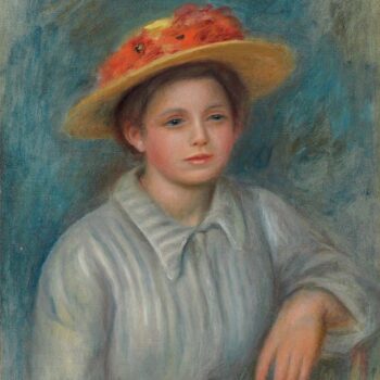 Portrait of a Woman in a Hat with Flowers, 1890