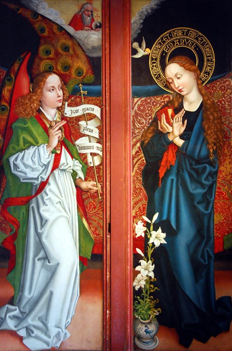 Proclamation Mariae, left wing of the Orlier Altar