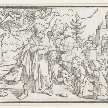 Punishment of children who mocked Elisha. 1538