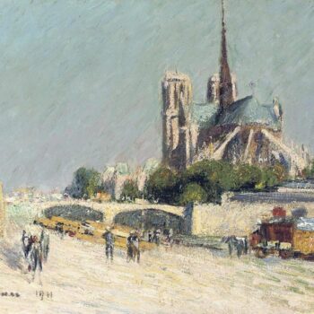 Quay of the Seine, Notre-Dame, 1911