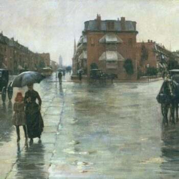 Rainy Day, Boston, 1885