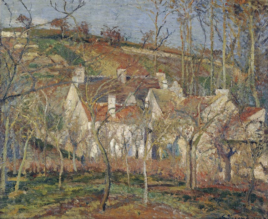 Red Roofs, Corner of a Village, Winter, 1877
