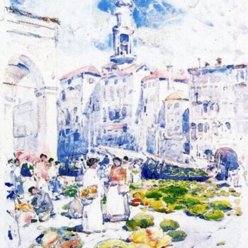 Rialto Market, Venice, 1883