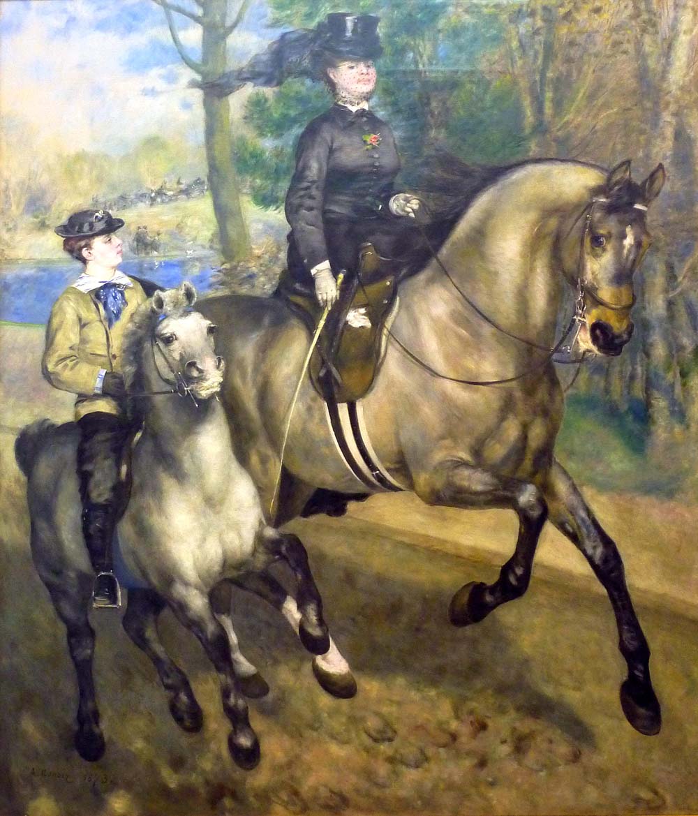 Riding in the Bois de Boulogne (also known as Madame Henriette Darras or The Ride), 1873