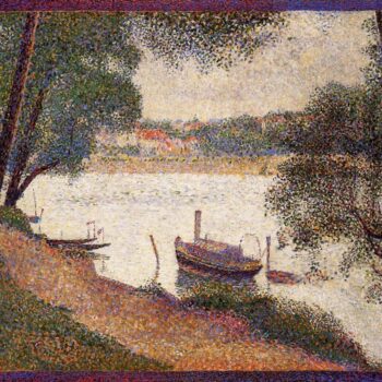 River Landscape with a boat, 1884