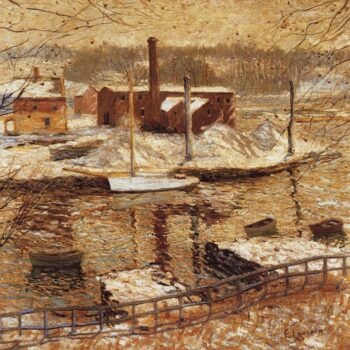 River Scene in Winter, 1899