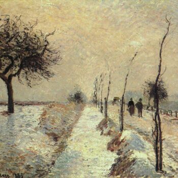 Road at Eragny - Winter, 1885