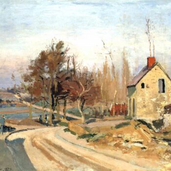 Road from Osny to Pontoise - Hoar Frost, 1873