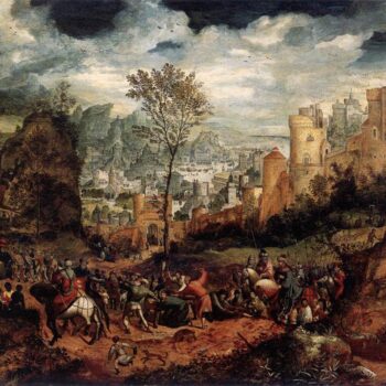 Road to Calvary 1535, Oil on panel, 82 x 114 cm, Princeton