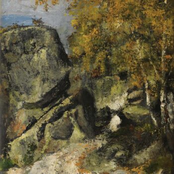 Rocks at Fontainebleau Forest, 1865-68