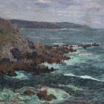 Rocks in the the Sea in Brittany, 1906