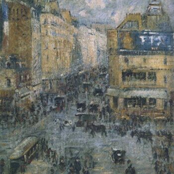 Rue Cligancourt in Paris, 1924