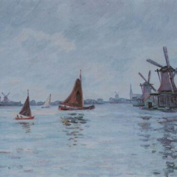Sailboats and Windmills in Holland, 1904
