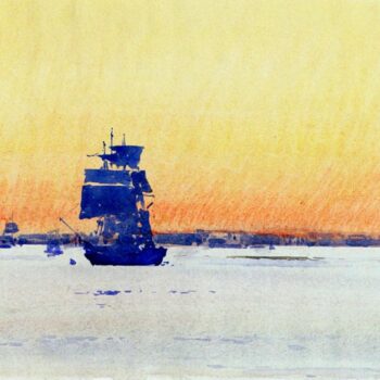 Sailing Ship Locked in Ice, 1893