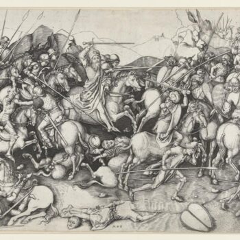 Saint James the Greater (James Major) at the battle of Clavijo. 1450 - 1491
