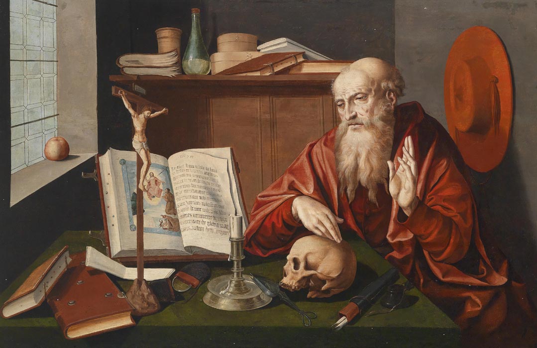 Saint Jerome in his study