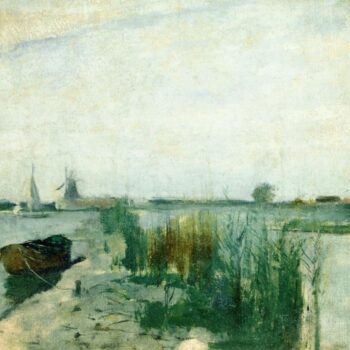Scene along a Dutch River, 1885