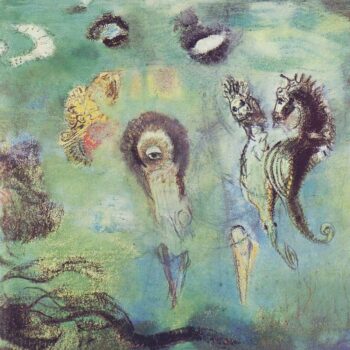 Seahorses on a Underwater Scape, 1909