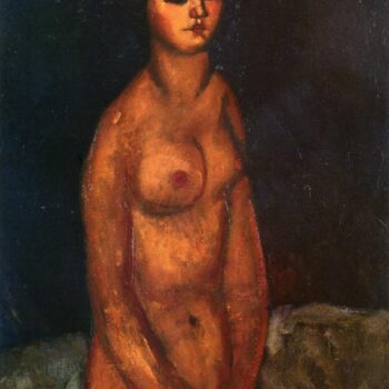 Seated Nude - 1908 - PC - Painting - oil on canvas