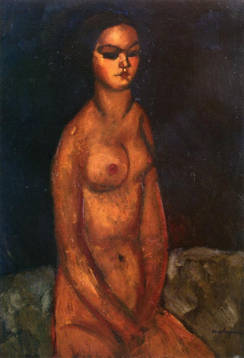 Seated Nude - 1908 - PC - Painting - oil on canvas