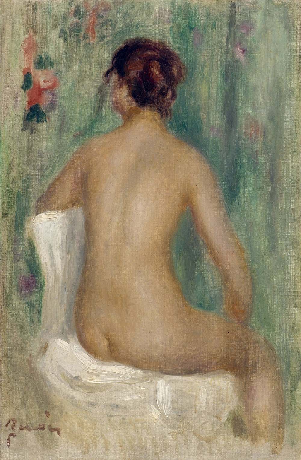 Seated Nude Seeing from the Back, 1895