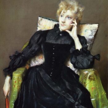 Seated Woman in Black Dress, 1890