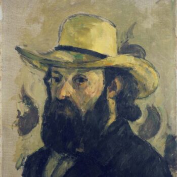 Self Portrait in a Straw Hat, 1875-76